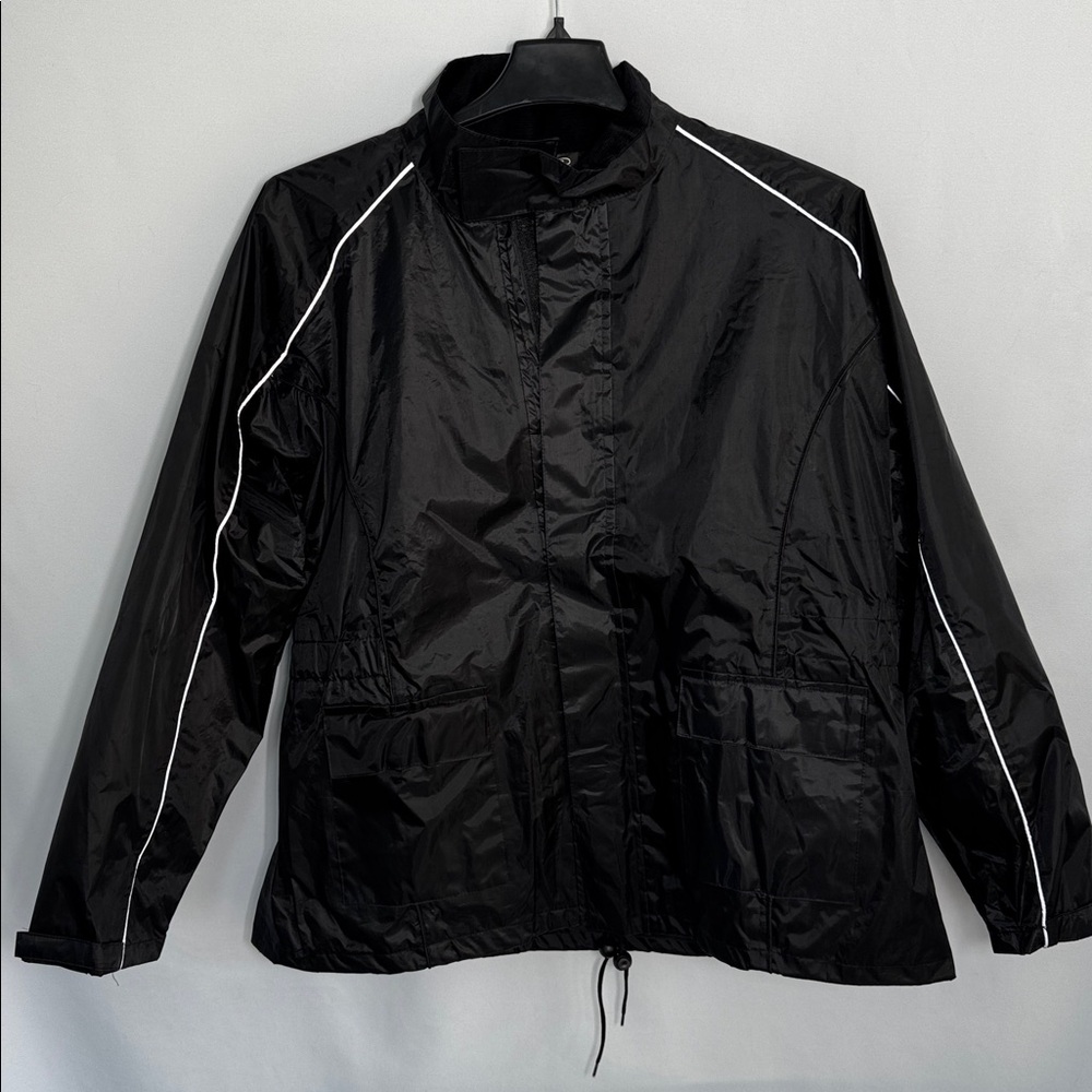 Joe Rocket RS-2 Waterproof Motorcycle Rain Jacket - Black NEW Size 1D(2XL)